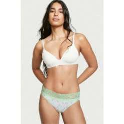 Victoria’s Secret Victoria's Secret Lace Waist Cotton High Leg Brief Panty