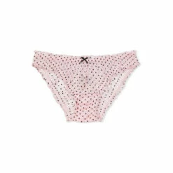 Victoria’s Secret Victoria's Secret Angel Pink Flocked Dot Ruffled Mesh Cheekini Panty -Victoria's Secret Shop unnamed file 1189