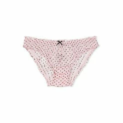 Victoria’s Secret Victoria's Secret Angel Pink Flocked Dot Ruffled Mesh Cheekini Panty -Victoria's Secret Shop unnamed file 1191