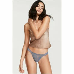 Victoria’s Secret Victoria's Secret Iridescent Lace Wrap Thong