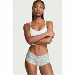 Victoria’s Secret Victoria's Secret Lace Shortie Panty Icy Lavender Ombre