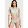 Victoria’s Secret Victoria's Secret Cotton Floral Lace Waist Cheeky Panty Blue Bandana Ombre Soft Petals -Victoria's Secret Shop unnamed file 152