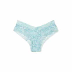 Victoria’s Secret Victoria's Secret Cotton Floral Lace Waist Cheeky Panty Blue Bandana Ombre Soft Petals -Victoria's Secret Shop unnamed file 154