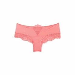 Victoria’s Secret Victoria's Secret Micro Lace Inset Cheeky Panty Pink Cocktail -Victoria's Secret Shop unnamed file 1732