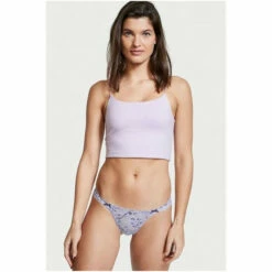 Victoria’s Secret Victoria's Secret Blue Ombré Lace Wrap Thong Panty
