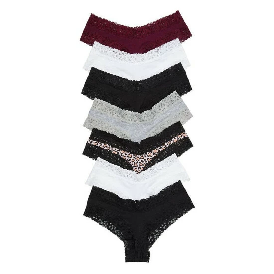 unnamed-file-202.jpg Victoria’s Secret Victoria's Secret Dark Neutral Black And White Mix 7 Pack Lace Waist Cheeky Panties -Victoria's Secret Shop unnamed file 202