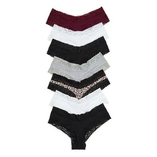 unnamed-file-203.jpg Victoria’s Secret Victoria's Secret Dark Neutral Black And White Mix 7 Pack Lace Waist Cheeky Panties -Victoria's Secret Shop unnamed file 203