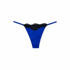 Victoria’s Secret Victoria's Secret Blue Oar Lace Trim V-String Panty -Victoria's Secret Shop unnamed file 2275