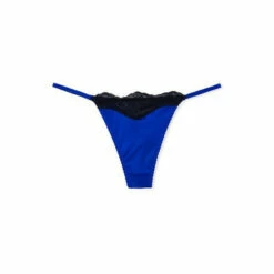 Victoria’s Secret Victoria's Secret Blue Oar Lace Trim V-String Panty -Victoria's Secret Shop unnamed file 2277