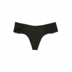 Victoria’s Secret Victoria's Secret No Show Floral Lace Thong Panty Black -Victoria's Secret Shop unnamed file 230