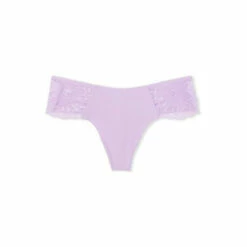 Victoria’s Secret Victoria's Secret No Show Floral Lace Thong Panty Black -Victoria's Secret Shop unnamed file 231