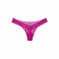 Victoria’s Secret Victoria's Secret Pink Lace Stripe Waist Thong Panty -Victoria's Secret Shop unnamed file 2451