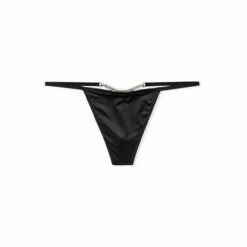 Victoria’s Secret Victoria's Secret Black Micro Rhinestone VString Panty -Victoria's Secret Shop unnamed file 2481