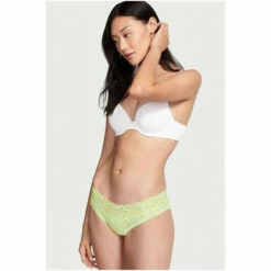 Victoria’s Secret Victoria's Secret Floral Lace Hiphugger Panty Iced Olive -Victoria's Secret Shop unnamed file 2703
