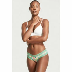 Victoria’s Secret Victoria's Secret Lace Waist Cotton Cheeky Panty