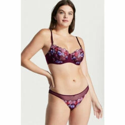 Victoria’s Secret Victoria's Secret Burgundy Purple Embroidered Unlined Balcony Bra -Victoria's Secret Shop unnamed file 2936