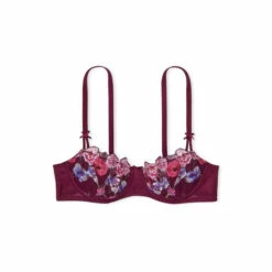 Victoria’s Secret Victoria's Secret Burgundy Purple Embroidered Unlined Balcony Bra -Victoria's Secret Shop unnamed file 2937