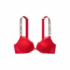 Victoria’s Secret Victoria's Secret Lipstick Red Add 2 Cups Shine Strap Lace Push Up Bra -Victoria's Secret Shop unnamed file 3018