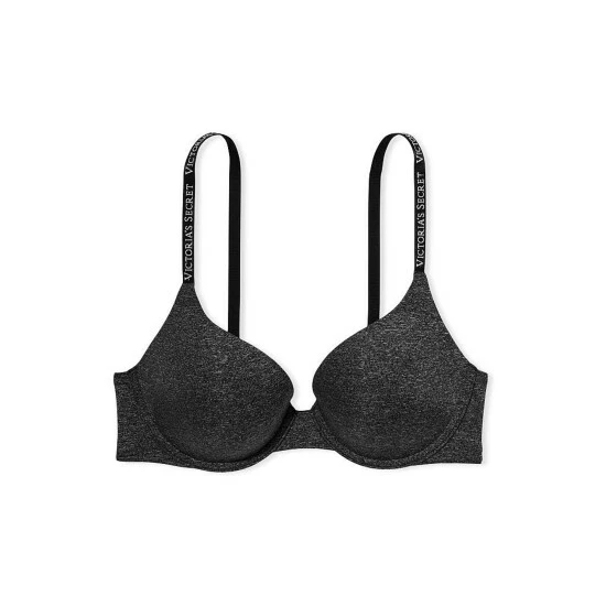 unnamed-file-3139.jpg Victoria’s Secret Victoria's Secret Black Marl Smooth Logo Strap Full Cup Push Up T-Shirt Bra -Victoria's Secret Shop unnamed file 3139