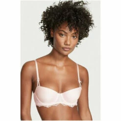 Victoria’s Secret Victoria's Secret Bahama Pink Smooth Lace Wing Unlined Balcony Bra