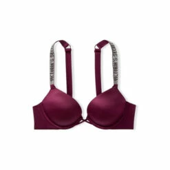 Victoria’s Secret Victoria's Secret Burgundy Purple Add 2 Cups Shine Strap Smooth Push Up Bra -Victoria's Secret Shop unnamed file 3181