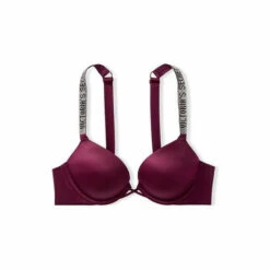 Victoria’s Secret Victoria's Secret Burgundy Purple Add 2 Cups Shine Strap Smooth Push Up Bra -Victoria's Secret Shop unnamed file 3183