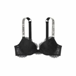 Victoria’s Secret Victoria's Secret Black Lace Shine Strap Plunge Push Up Bra 4 Victoria’s Secret Victoria's Secret Black Lace Shine Strap Plunge Push Up Bra -Victoria's Secret Shop unnamed file 3211