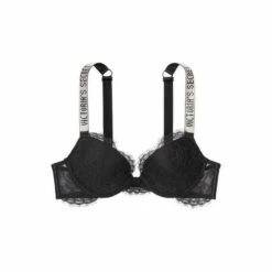 Victoria’s Secret Victoria's Secret Black Lace Shine Strap Plunge Push Up Bra 6 Victoria’s Secret Victoria's Secret Black Lace Shine Strap Plunge Push Up Bra -Victoria's Secret Shop unnamed file 3213