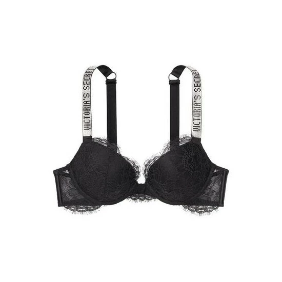 unnamed-file-3213.jpg Victoria’s Secret Victoria's Secret Black Lace Shine Strap Plunge Push Up Bra -Victoria's Secret Shop unnamed file 3213