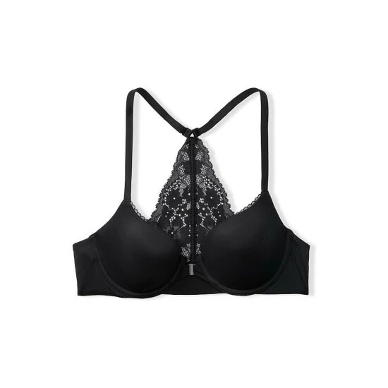 unnamed-file-3240.jpg Victoria’s Secret Victoria's Secret Black Front Fastening Lace Trim Lightly Lined Demi Bra -Victoria's Secret Shop unnamed file 3240