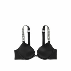 Victoria’s Secret Victoria's Secret Black Add 2 Cups Shine Strap Smooth Push Up Bra -Victoria's Secret Shop unnamed file 3249