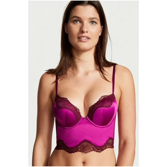 unnamed-file-3274.jpg Victoria’s Secret Victoria's Secret Raspberry Cooler Purple Add 2 Cups Lace Trim Corset Bra Top -Victoria's Secret Shop unnamed file 3274
