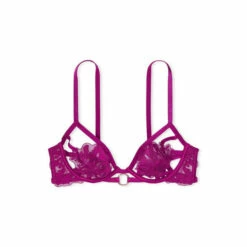 Victoria’s Secret Victoria's Secret Raspberry Cooler Purple Embroidered Unlined Demi Bra -Victoria's Secret Shop unnamed file 3296
