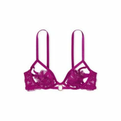 Victoria’s Secret Victoria's Secret Raspberry Cooler Purple Embroidered Unlined Demi Bra -Victoria's Secret Shop unnamed file 3298