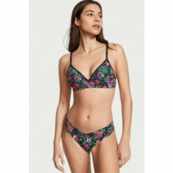 Victoria’s Secret Victoria's Secret Breaker Blue Smooth Logo Strap Lightly Lined Non Wired T-Shirt Bra -Victoria's Secret Shop unnamed file 3310