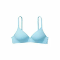 Victoria’s Secret Victoria's Secret Breaker Blue Smooth Logo Strap Lightly Lined Non Wired T-Shirt Bra -Victoria's Secret Shop unnamed file 3313