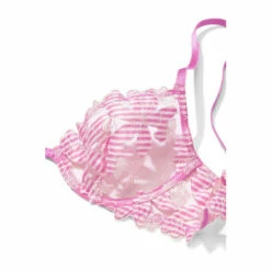 Victoria’s Secret Victoria's Secret Berry Gelato Pink Floral Embroidered Lace Unlined Demi Bra -Victoria's Secret Shop unnamed file 3356