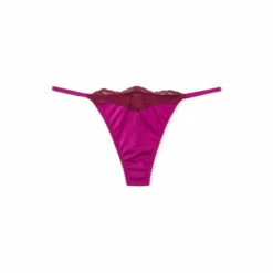 Victoria’s Secret Victoria's Secret Pink Lace Trim Thong -Victoria's Secret Shop unnamed file 337