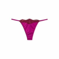 Victoria’s Secret Victoria's Secret Pink Lace Trim Thong -Victoria's Secret Shop unnamed file 339