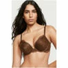 Victoria’s Secret Victoria's Secret Dark Brown Lace Plunge Push Up Bra