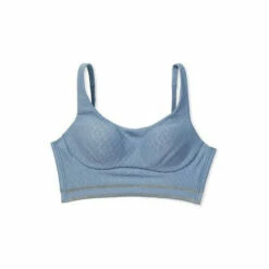 Victoria’s Secret Victoria's Secret Faded Denim Blue Smooth Strappy Back Non Wired Medium Impact Sports Bra -Victoria's Secret Shop unnamed file 3411