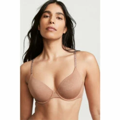 Victoria’s Secret Victoria's Secret Brilliant Blush Orange Smooth Logo Strap Lightly Lined Full Cup T-Shirt Bra
