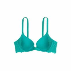 Victoria’s Secret Victoria's Secret Capri Sea Blue Smooth Lace Wing Push Up Bra -Victoria's Secret Shop unnamed file 3418