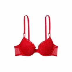 Victoria’s Secret Victoria's Secret Lipstick Red Lace Lightly Lined T-Shirt Bra -Victoria's Secret Shop unnamed file 3436