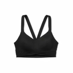 Victoria’s Secret Victoria's Secret Black Wrapped Front Smooth Non Wired Minimum Impact Sports Bra -Victoria's Secret Shop unnamed file 3565