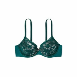 Victoria’s Secret Victoria's Secret Deepest Green Lace Lightly Lined Demi Bra -Victoria's Secret Shop unnamed file 3573