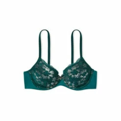 Victoria’s Secret Victoria's Secret Deepest Green Lace Lightly Lined Demi Bra -Victoria's Secret Shop unnamed file 3574