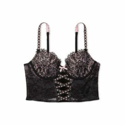 Victoria’s Secret Victoria's Secret Black Lace Lightly Lined Corset Bra Top -Victoria's Secret Shop unnamed file 3591