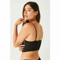 Victoria’s Secret Victoria's Secret Black Lace Lightly Lined Corset Bra Top -Victoria's Secret Shop unnamed file 3592