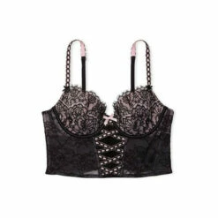 Victoria’s Secret Victoria's Secret Black Lace Lightly Lined Corset Bra Top -Victoria's Secret Shop unnamed file 3595